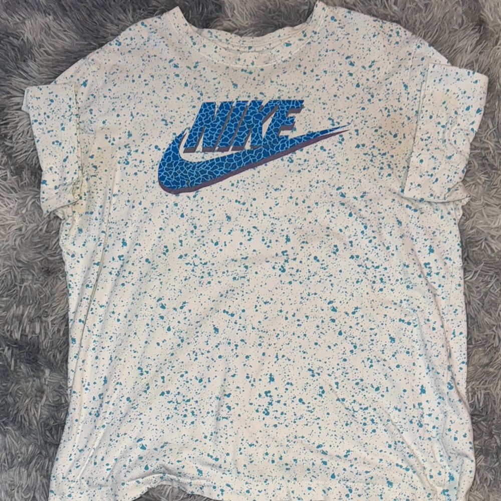 Nike Blue Speckle Graphic Tee